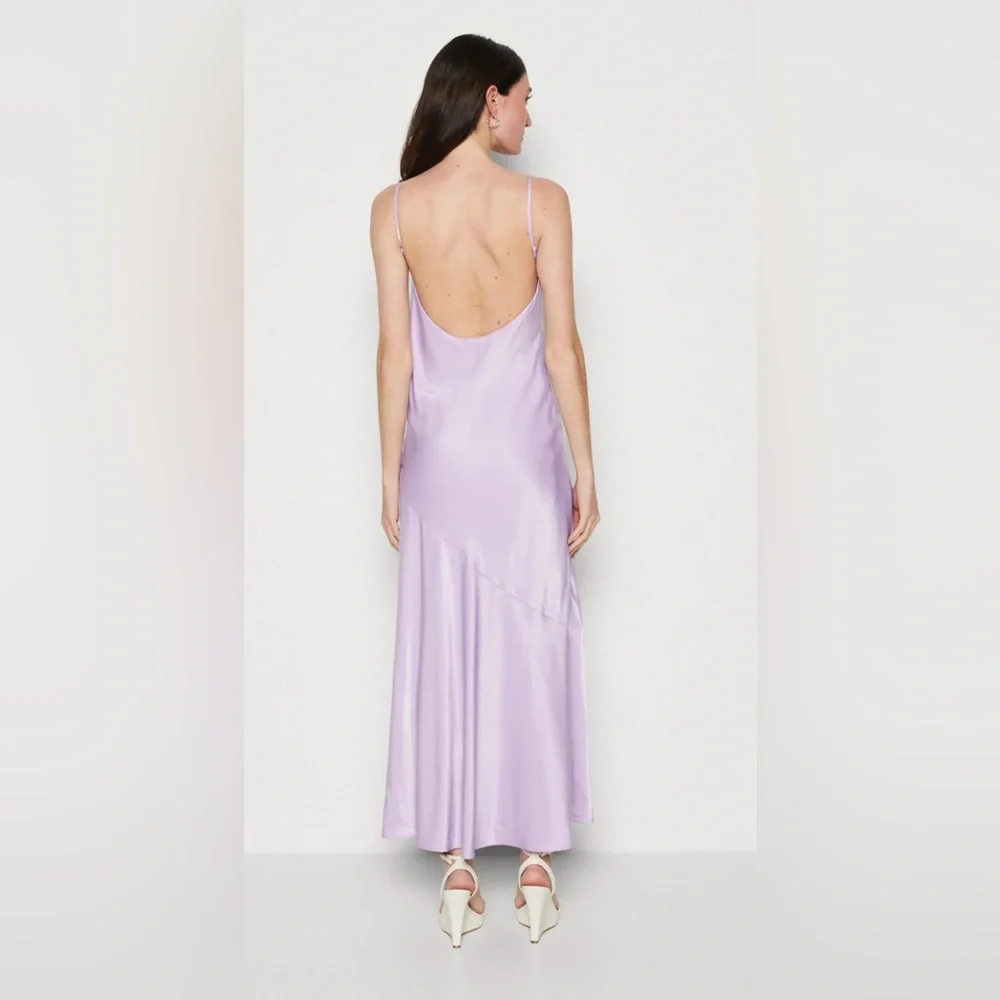 Abercrombie & Fitch Lavender Satin Dress - Picture 2 of 6